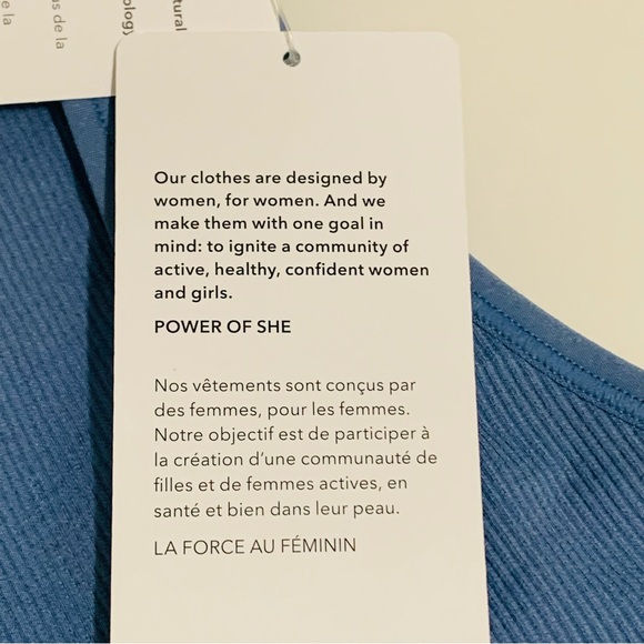 Athleta Aurora Crop Rib Tank Top in Blue Size XS - Picture 4 of 7